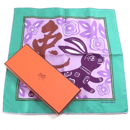 Hermes Silk Year of the Rabbit Scarf 2 of 3
