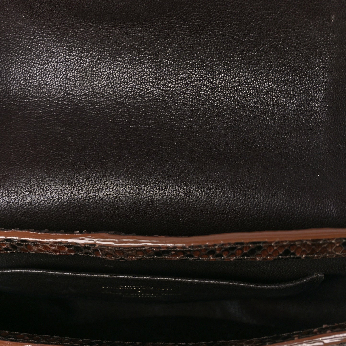 Snakeskin Suede Monogram Empire Ponant Marron