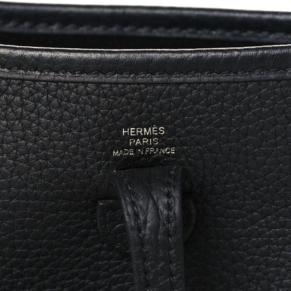 Hermes Taurillon Clemence Evelyne TPM Black 6 of 9