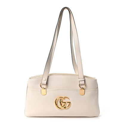 Gucci Vitello Palmellato Lux Arli Top Handle Bag White 1 of 10