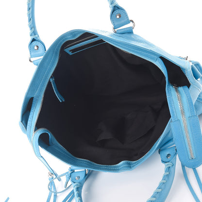 Balenciaga Agneau Classic Silver Hardware City Bleu Azur Clair 6 of 8