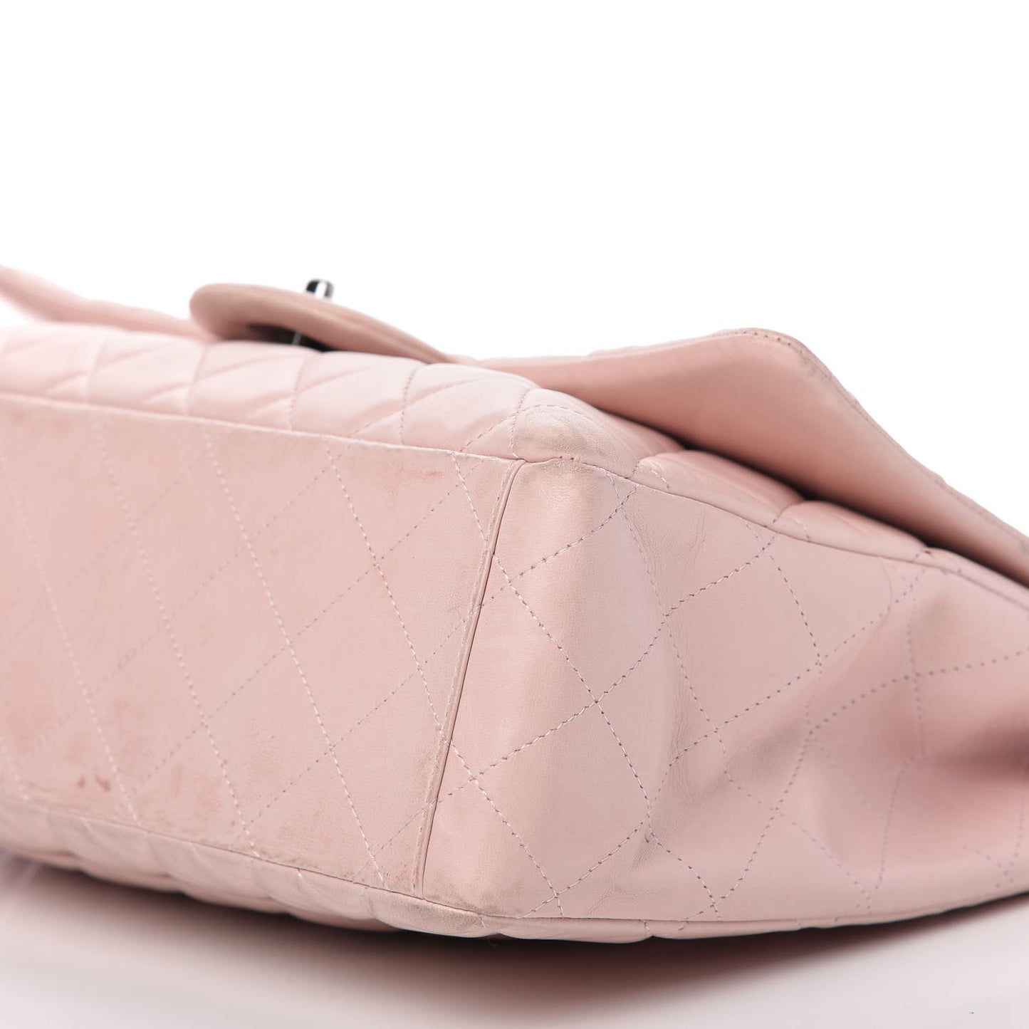 Lambskin Quilted Maxi Single Flap Pink