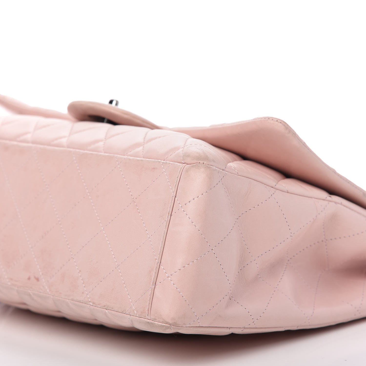 Chanel Lambskin Quilted Maxi Single Flap Pink 7 of 12