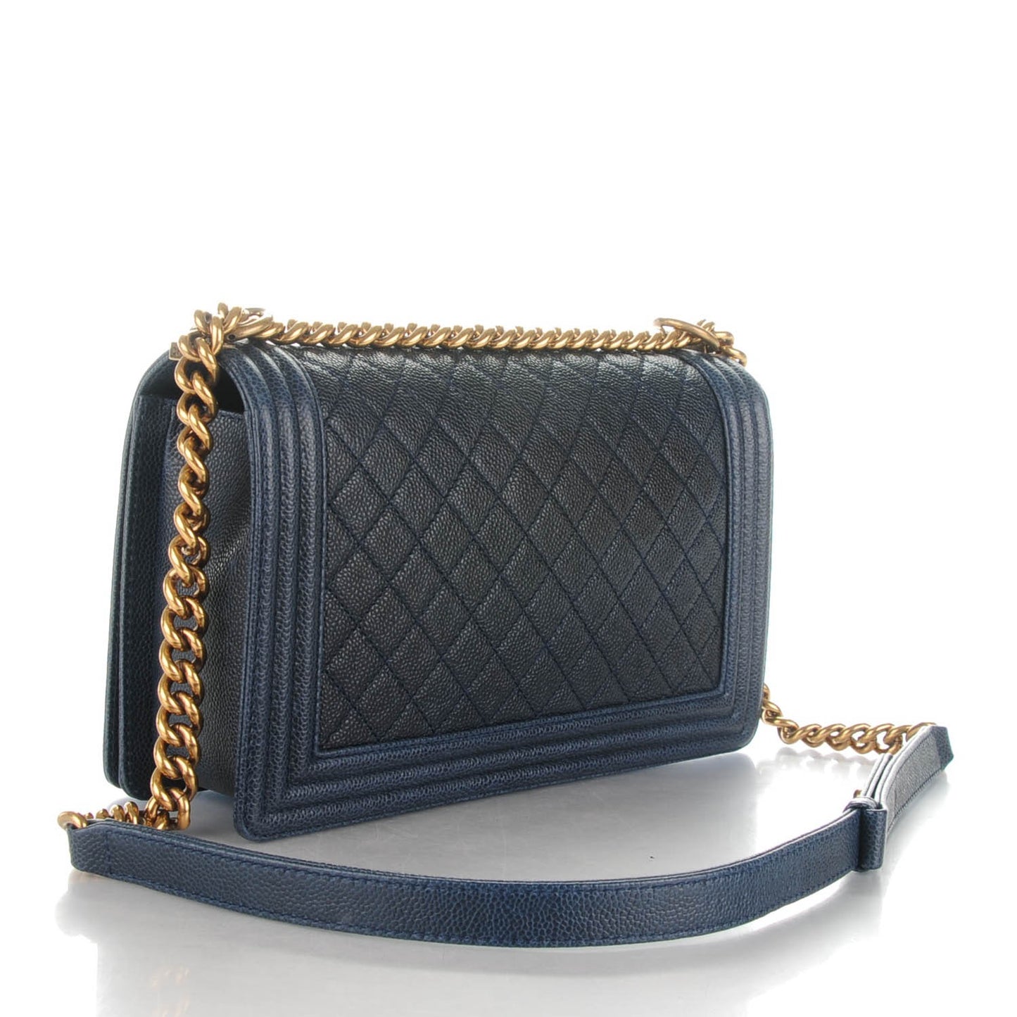 Caviar Quilted New Medium Boy Flap