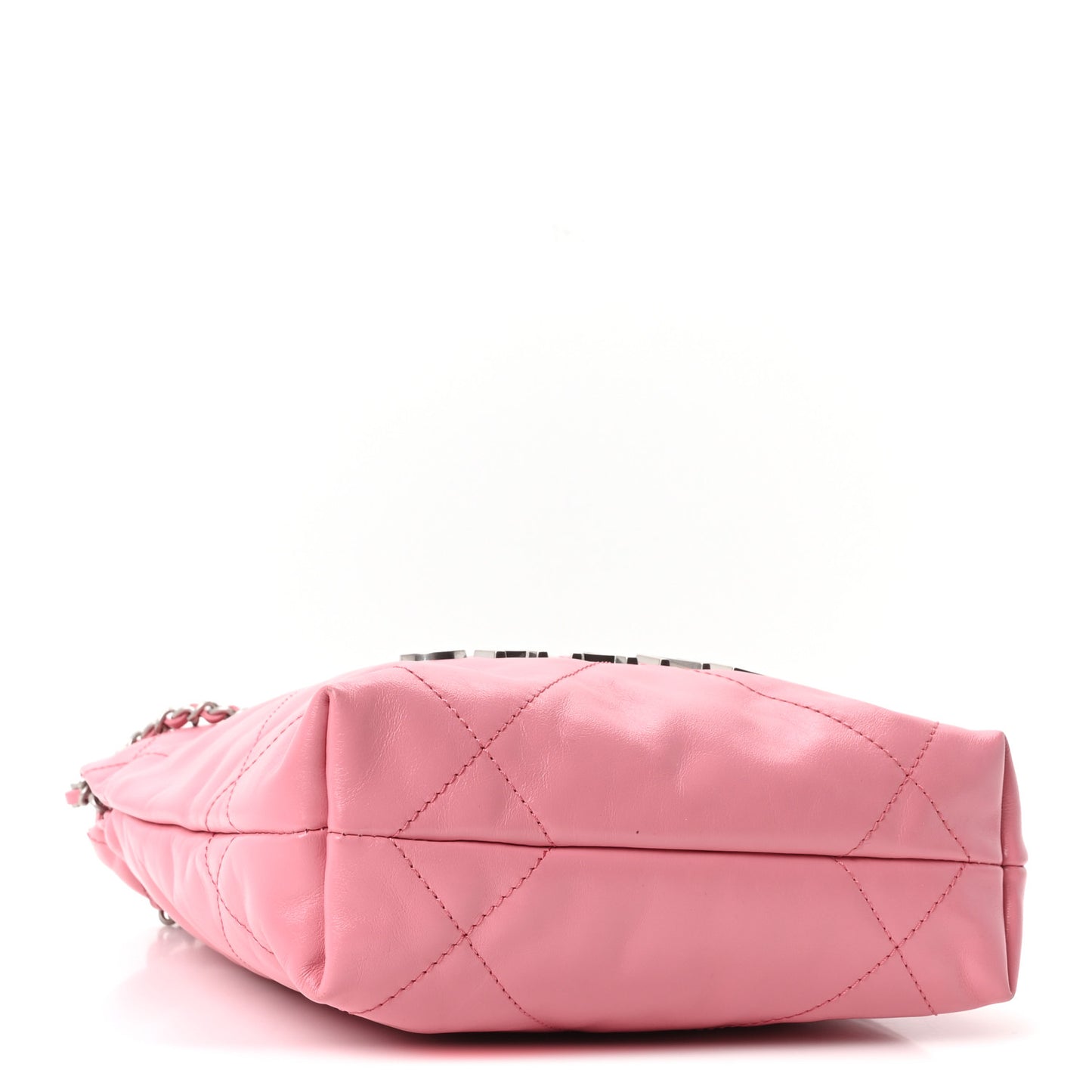 Shiny Calfskin Quilted Mini Chanel 22 Pink