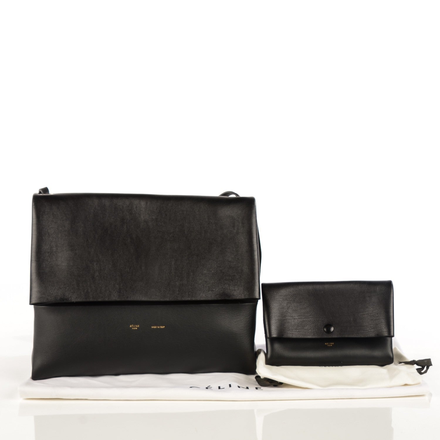 Celine Baby Calfskin All Soft Shoulder Bag Black 3 of 9