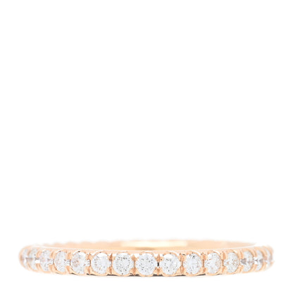 David Yurman 18K Rose Gold Diamond 2mm Cable Collectibles Band Ring 54 7 1 of 5