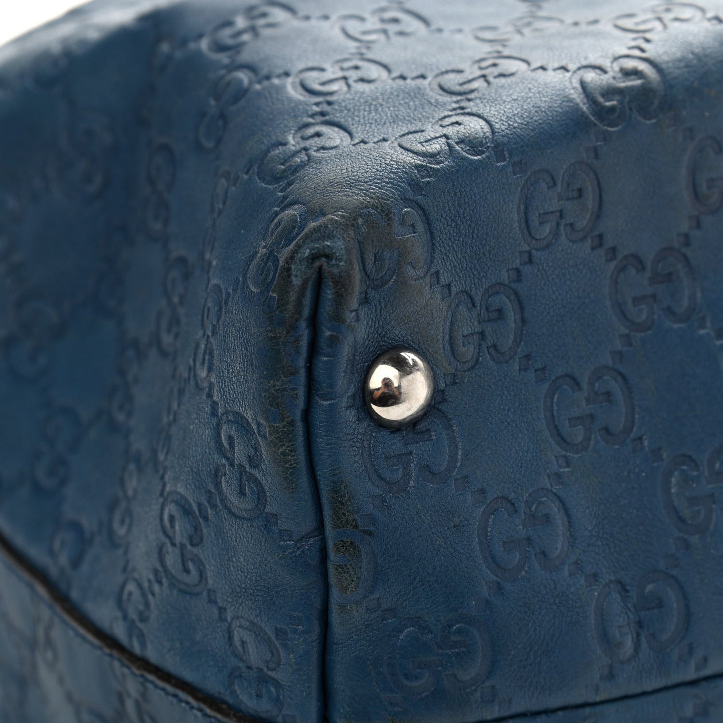 Guccissima Medium Icon Bit Tote Blue
