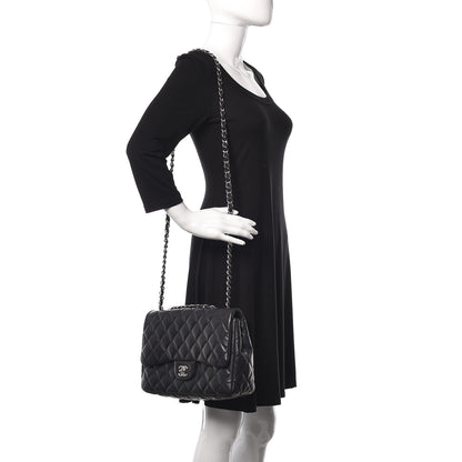 Chanel Caviar Quilted Jumbo Single Flap Black 2 of 16