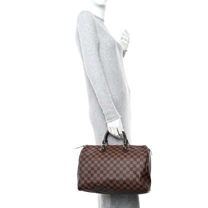 Louis Vuitton Damier Ebene Speedy 35 3 of 12