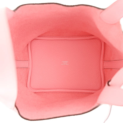 Hermes Taurillon Clemence Picotin Lock 18 PM Rose Sakura 5 of 10