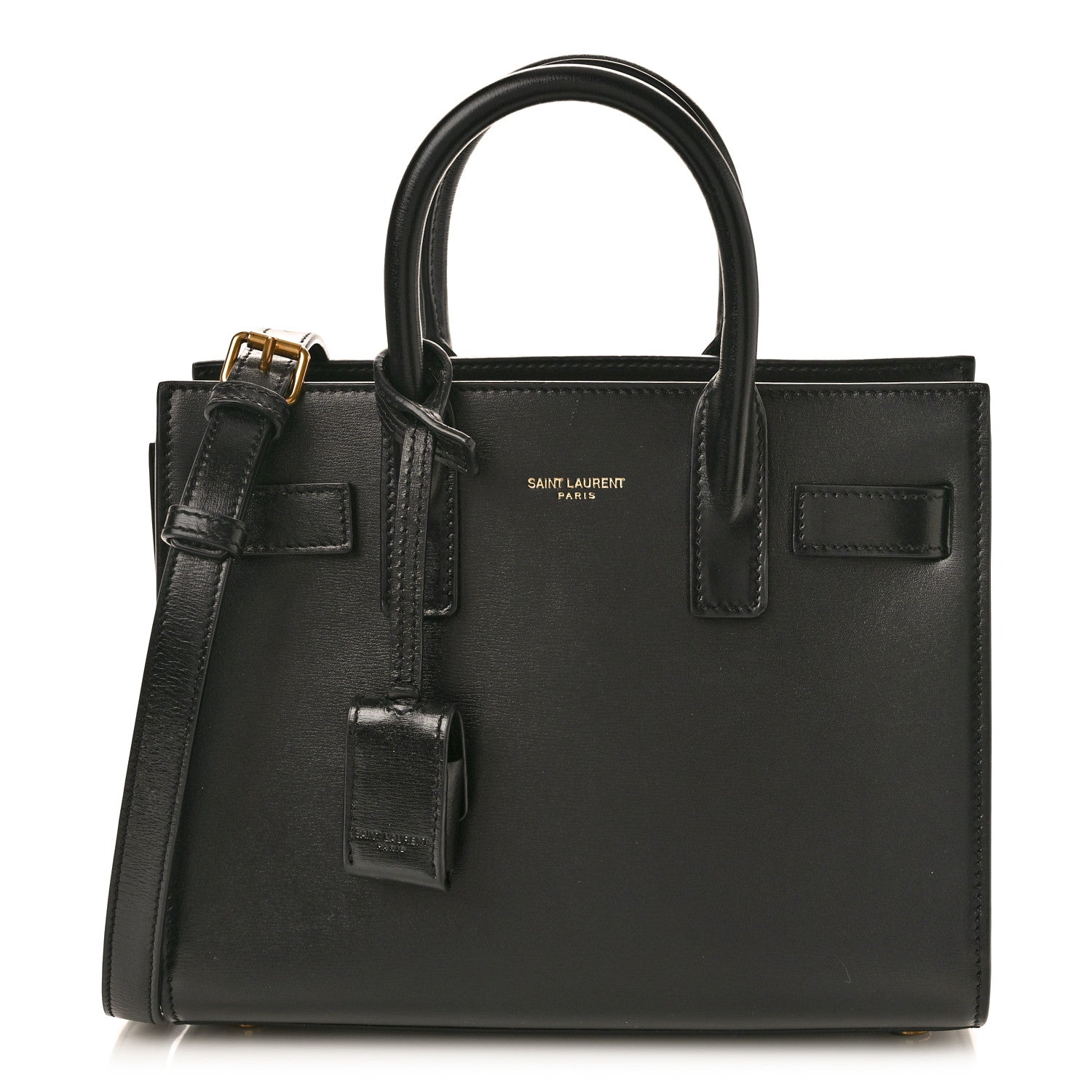 Saint Laurent SAINT LAURENT Calfskin Nano Sac De Jour Black 1 of 10