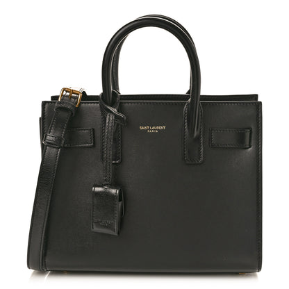 Saint Laurent SAINT LAURENT Calfskin Nano Sac De Jour Black 1 of 10