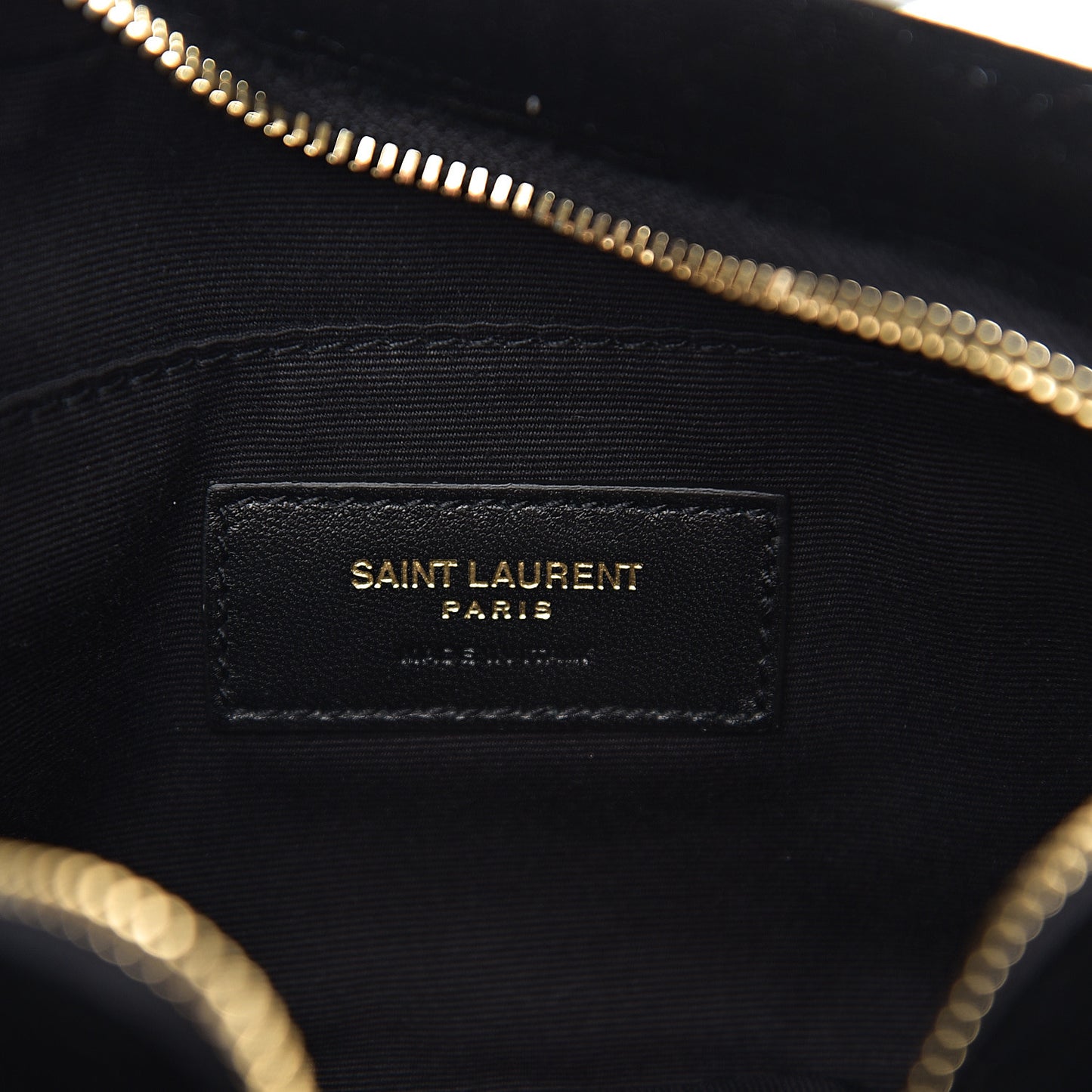 Velour Matelasse Monogram Lou Belt Bag Black