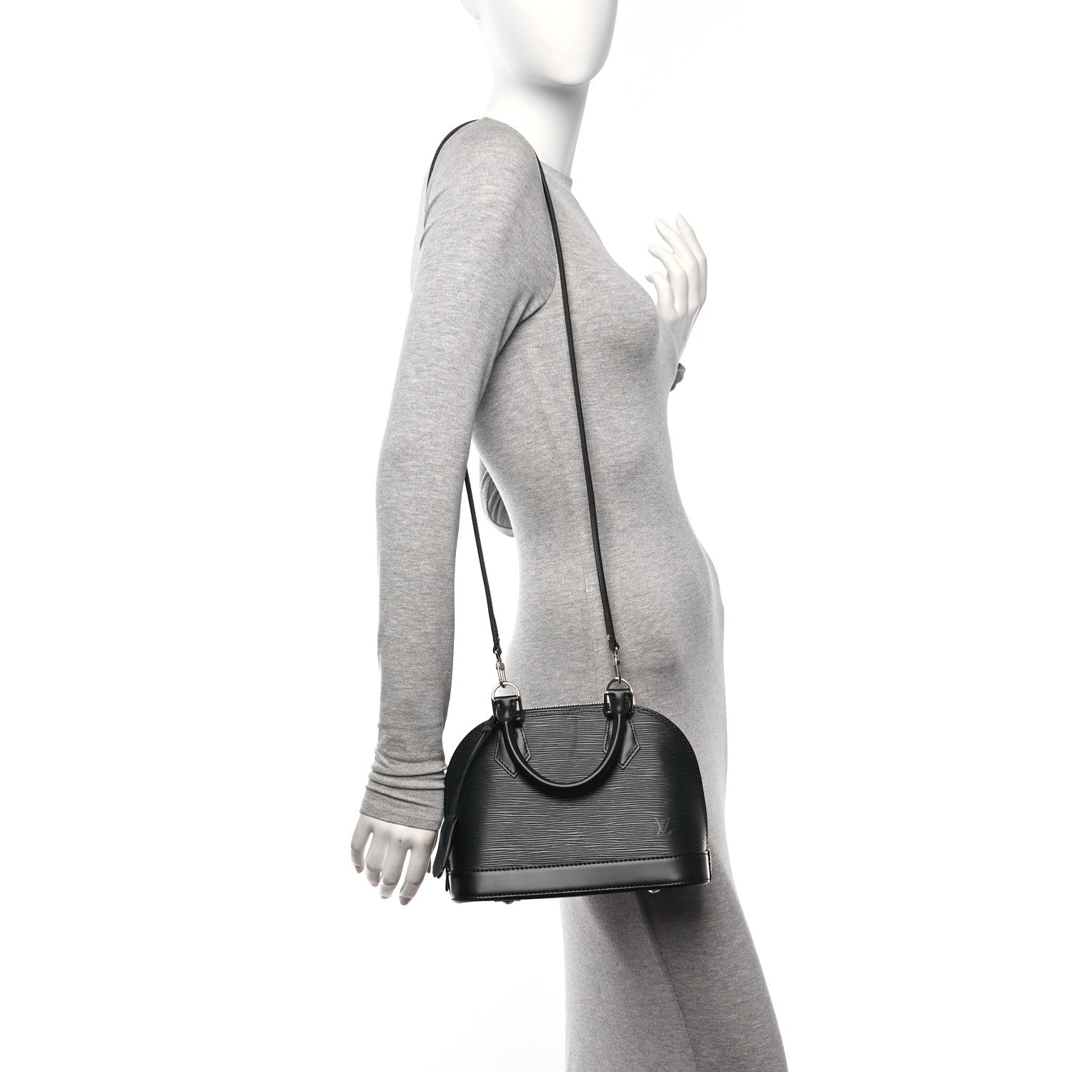 Louis Vuitton Epi Alma BB Black 2 of 9