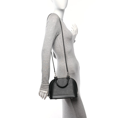 Louis Vuitton Epi Alma BB Black 2 of 9