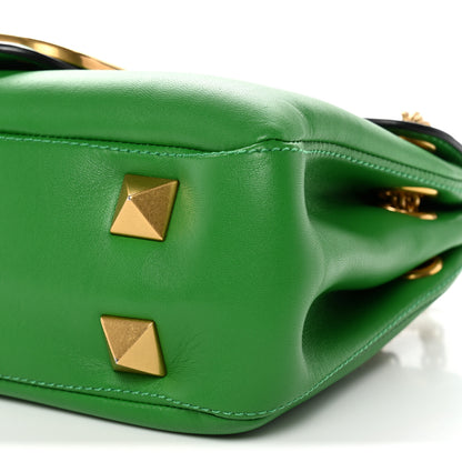 Valentino Garavani Nappa Stud Sign Shoulder Bag Ultra Green 10 of 10