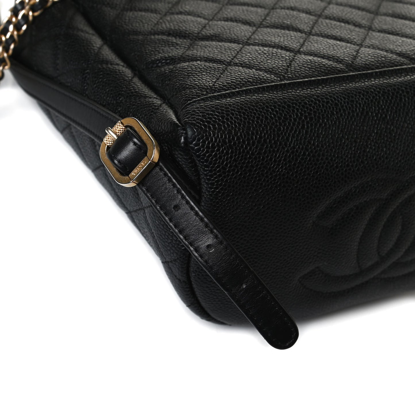 Caviar Quilted Filigree Backpack Black