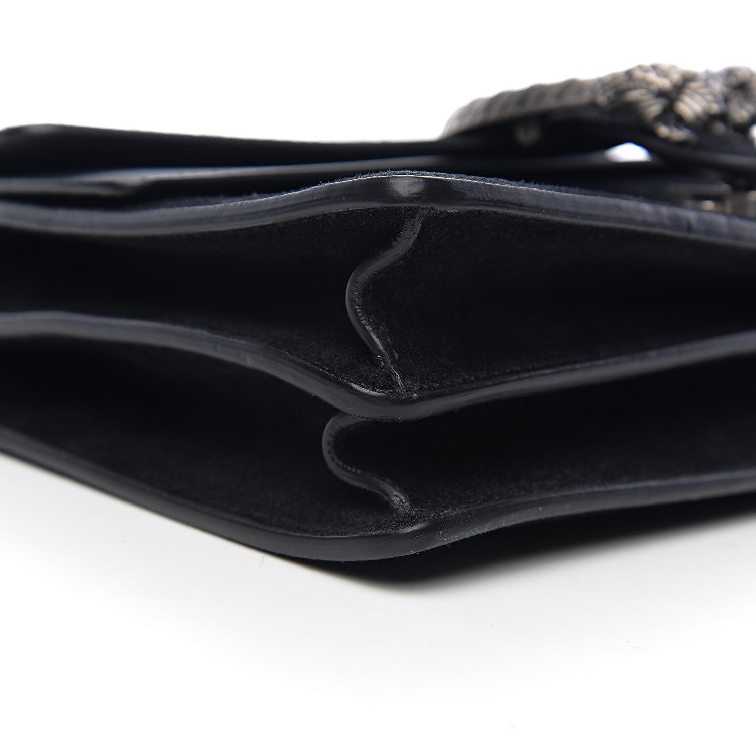 Gucci Suede Small Dionysus Shoulder Bag Black 7 of 9