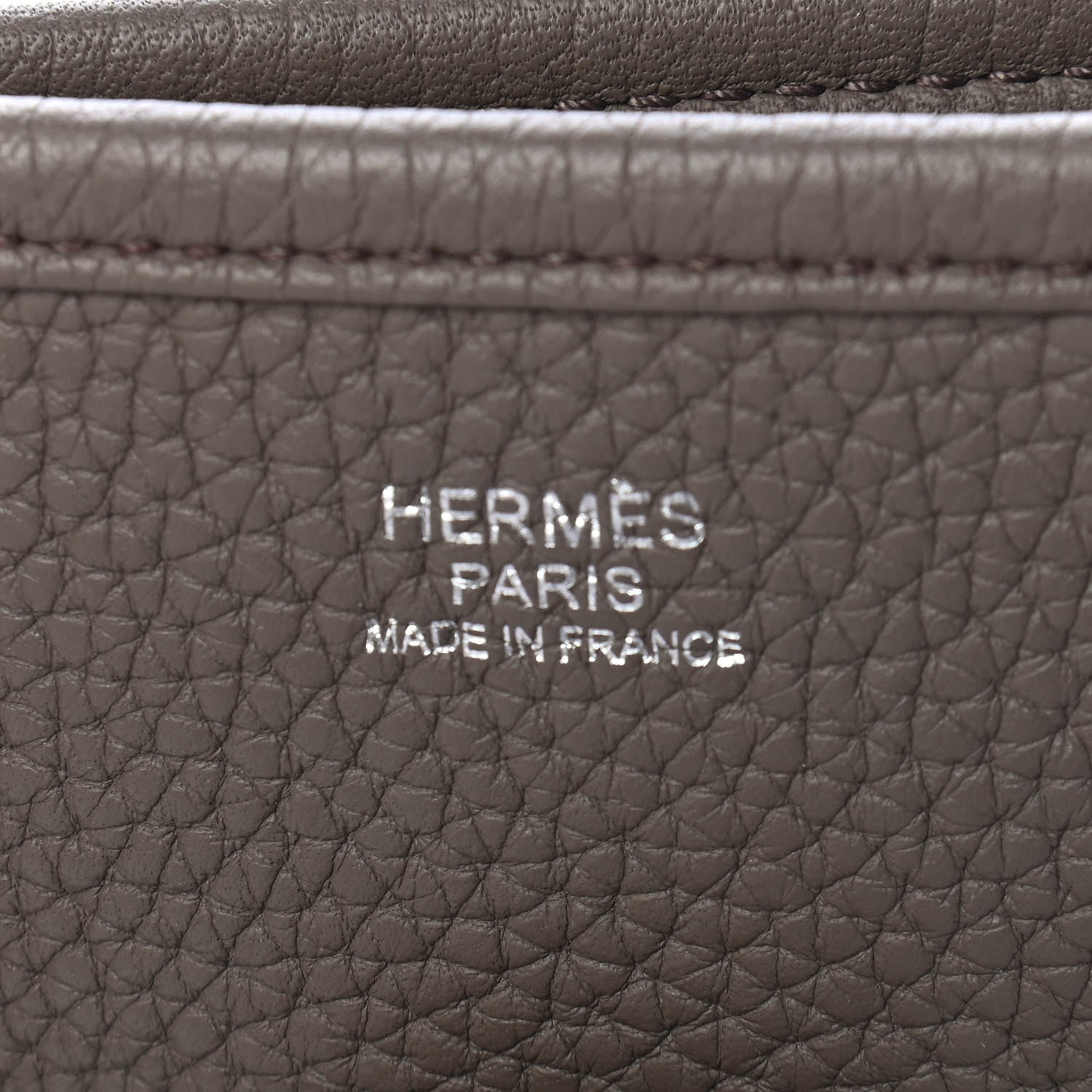 Hermes Taurillon Clemence Evelyne III PM Etain 6 of 9