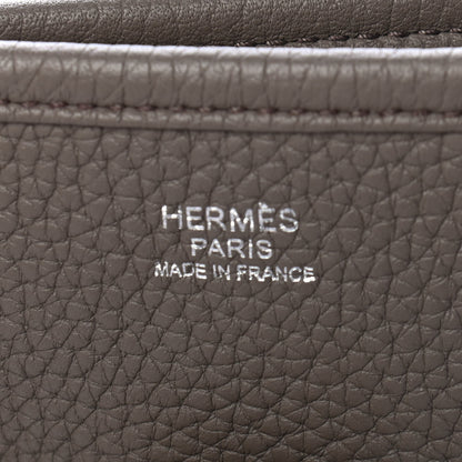 Hermes Taurillon Clemence Evelyne III PM Etain 6 of 9