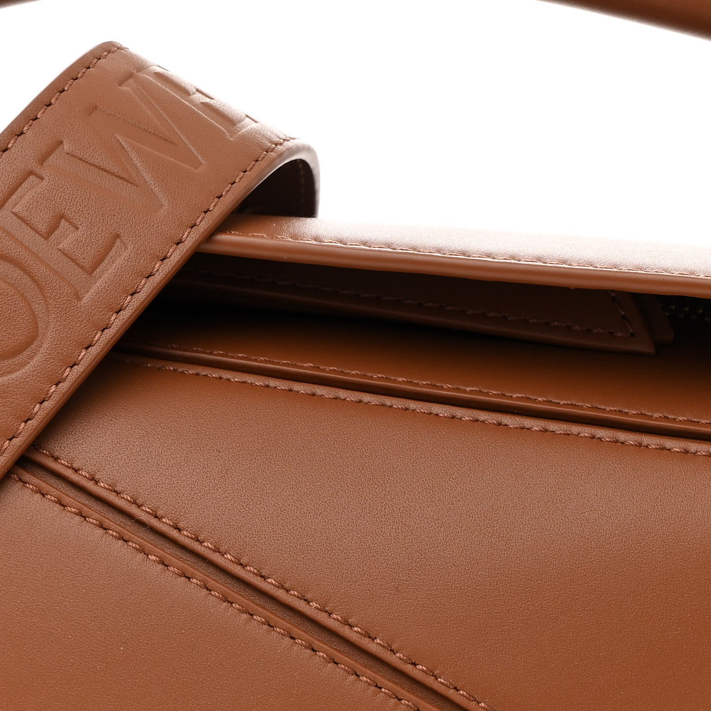 Satin Calfskin Small Puzzle Bag Pecan