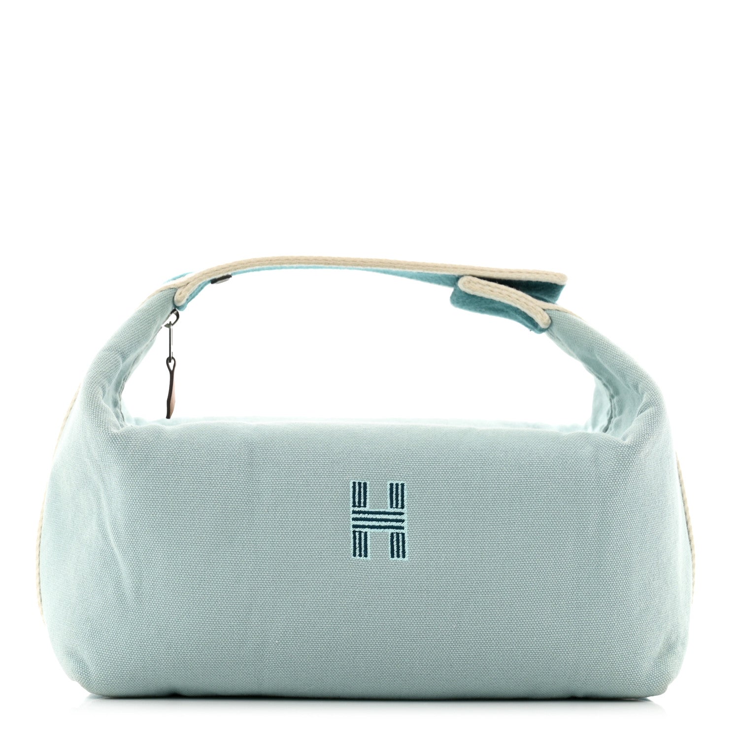 Hermes Canvas Small Bride-A-Brac Pouch Eucalyptus 1 of 8