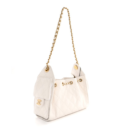 Chanel Caviar Quilted Mini Chanel 25 Handbag White 3 of 11