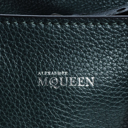 Alexander McQueen Pebbled Leather Mini Padlock Dark Green Bottle 8 of 9