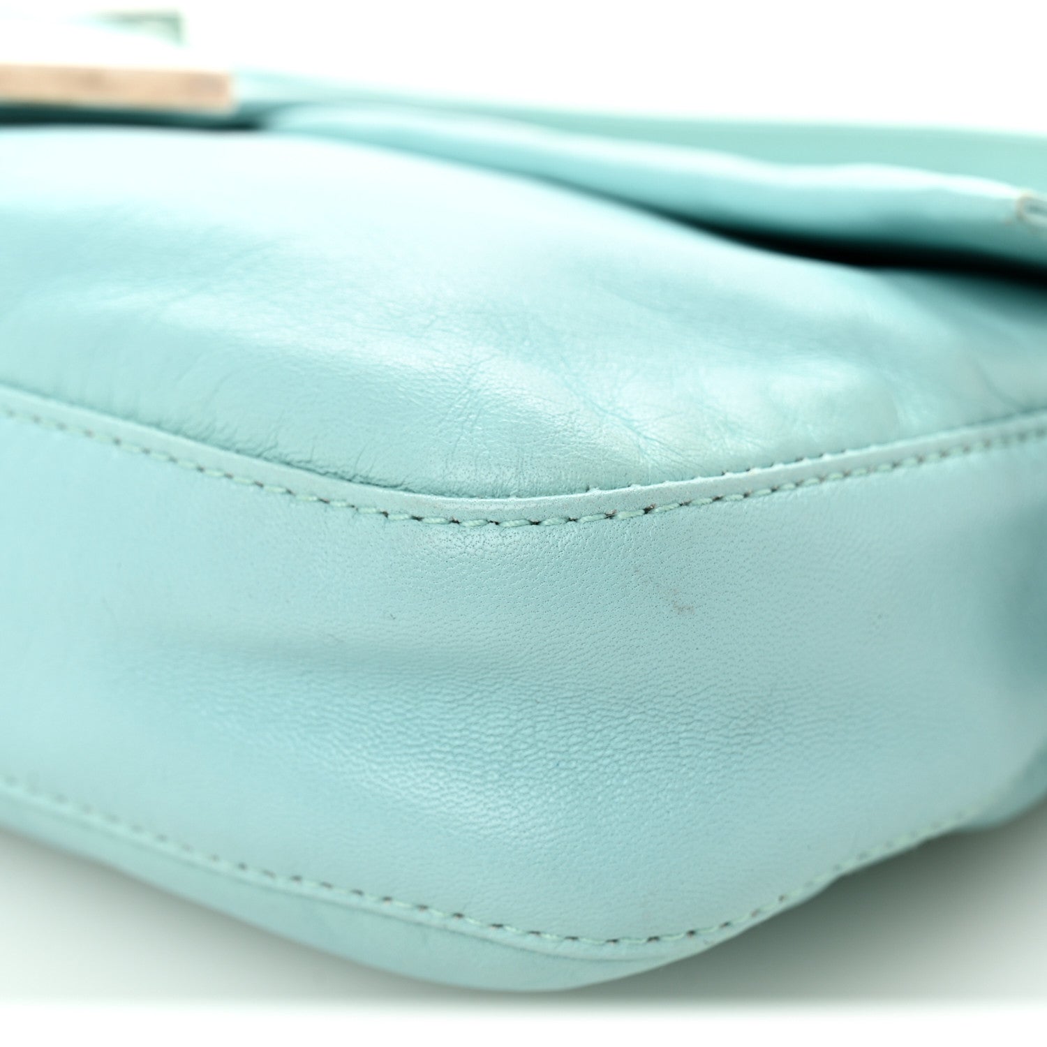 Fendi Nappa Elefante Baguette Light Blue 9 of 9