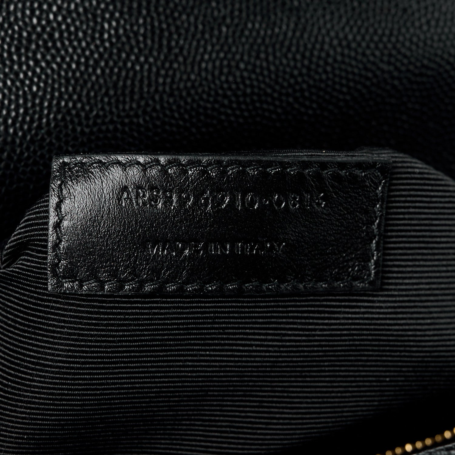 Saint Laurent SAINT LAURENT Grain De Poudre Matelasse Chevron Large Monogram Satchel Black 8 of 11
