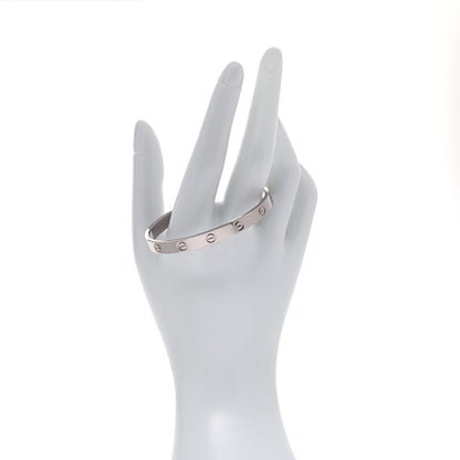 Cartier 18K White Gold LOVE Cuff Bracelet 17 2 of 6