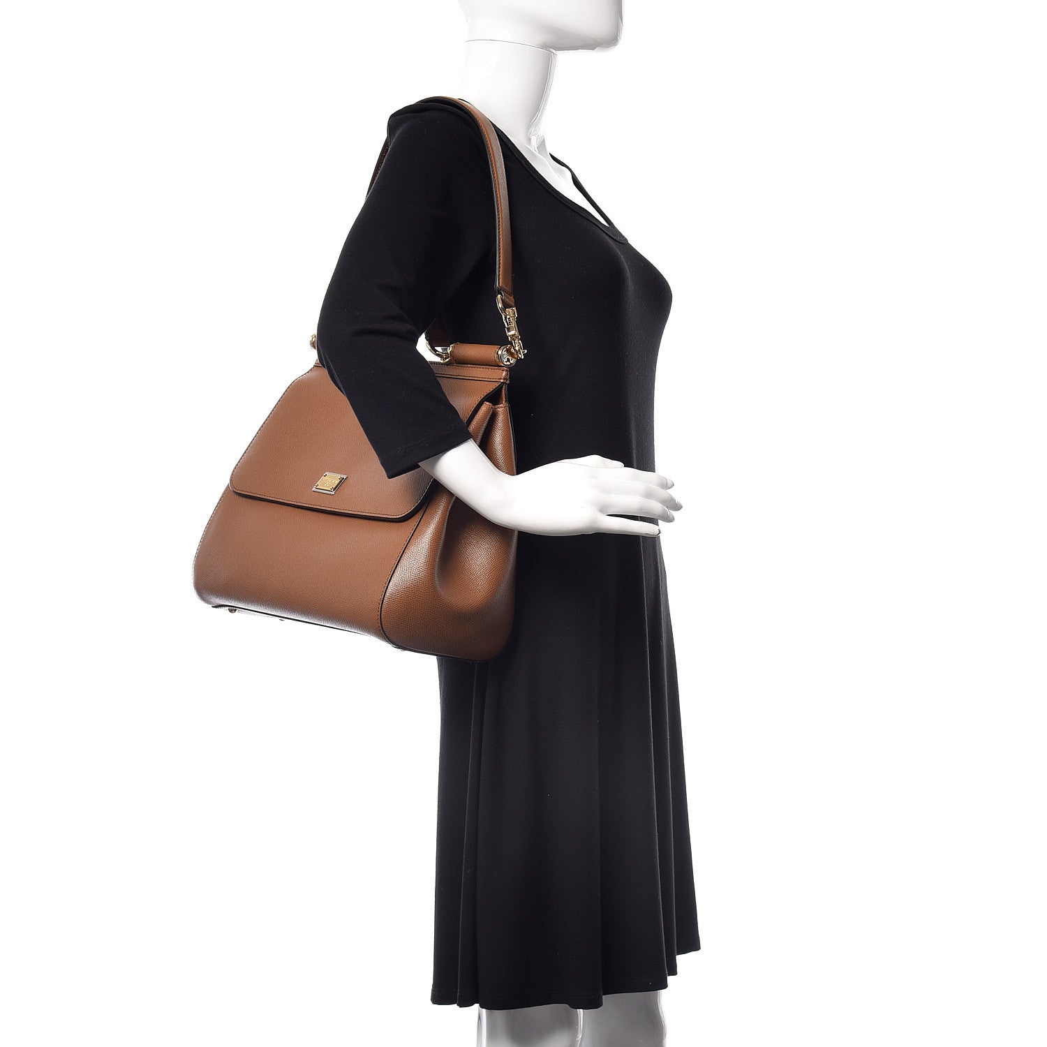 Dolce & Gabbana Dauphine Large Miss Sicily Satchel Caramello 2 of 8