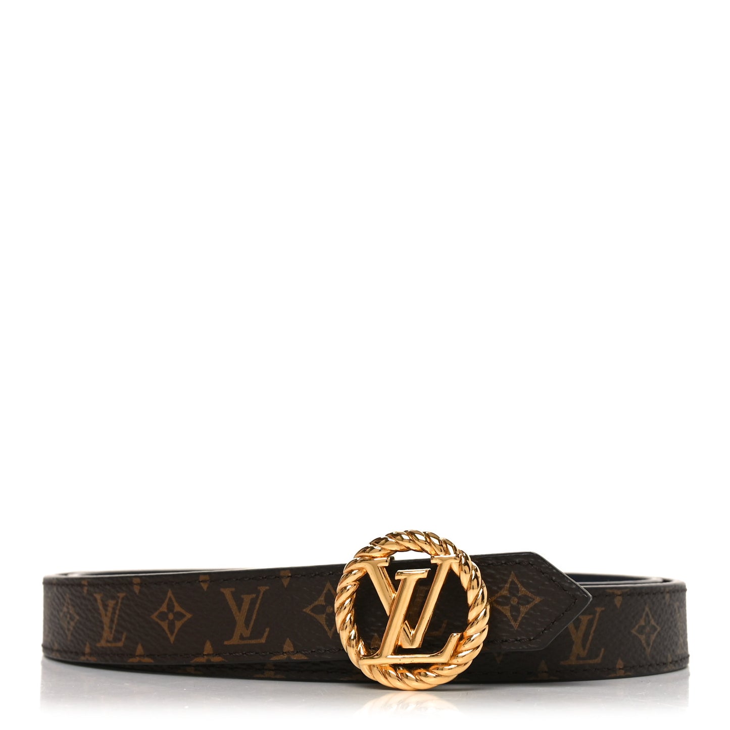 Monogram LV Circle Nautical 20mm Reversible Belt 90 36 Black