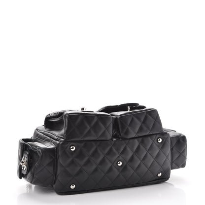 Chanel Calfskin Quilted Small Cambon Multipocket Reporter Black 4 of 7