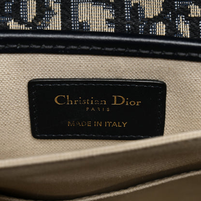 Christian Dior Oblique Square DiorAddict Flap Navy Blue 6 of 11