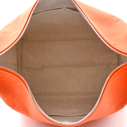 Hermes Canvas Large Bride-A-Brac Pouch Orange Feu Burgundy 6 of 12