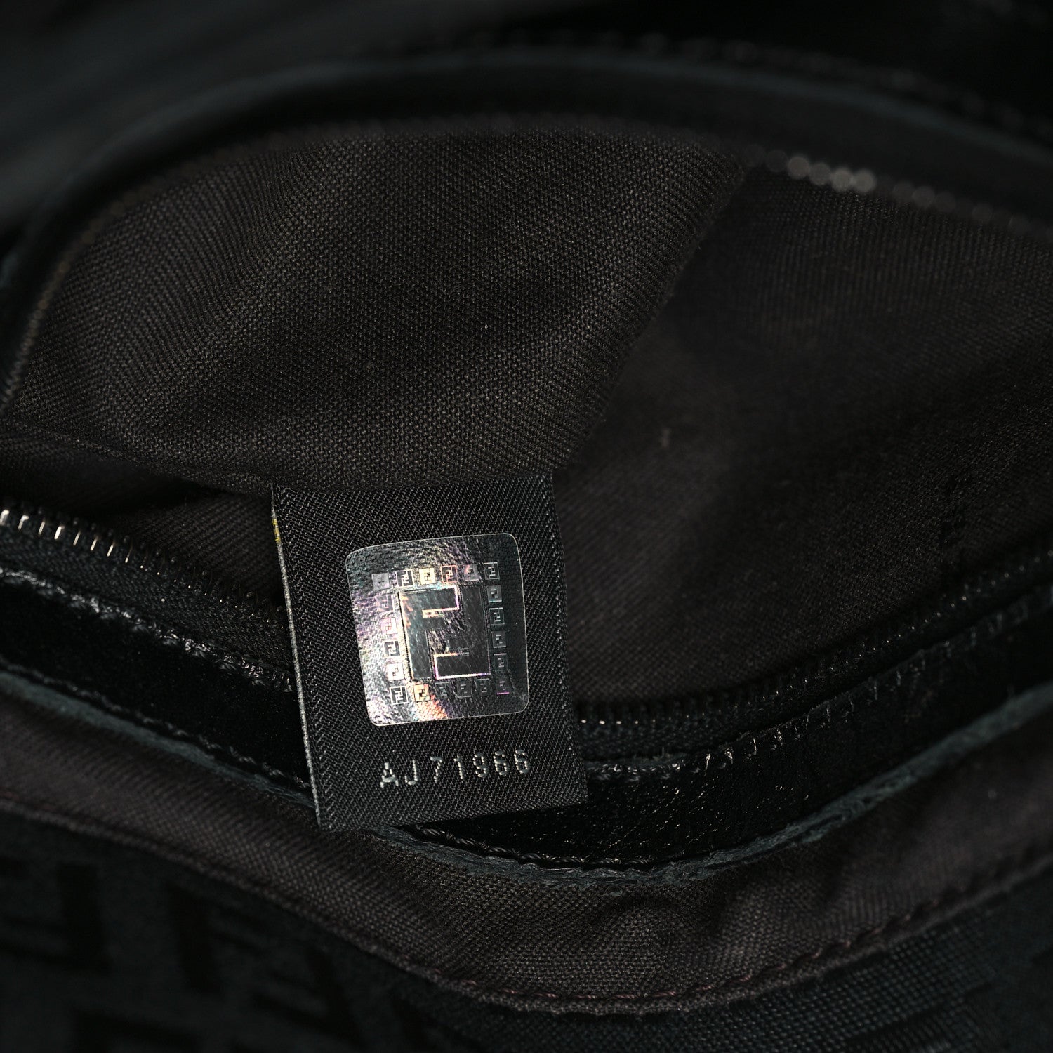 Fendi Zucchino Mama Baguette Black 7 of 14