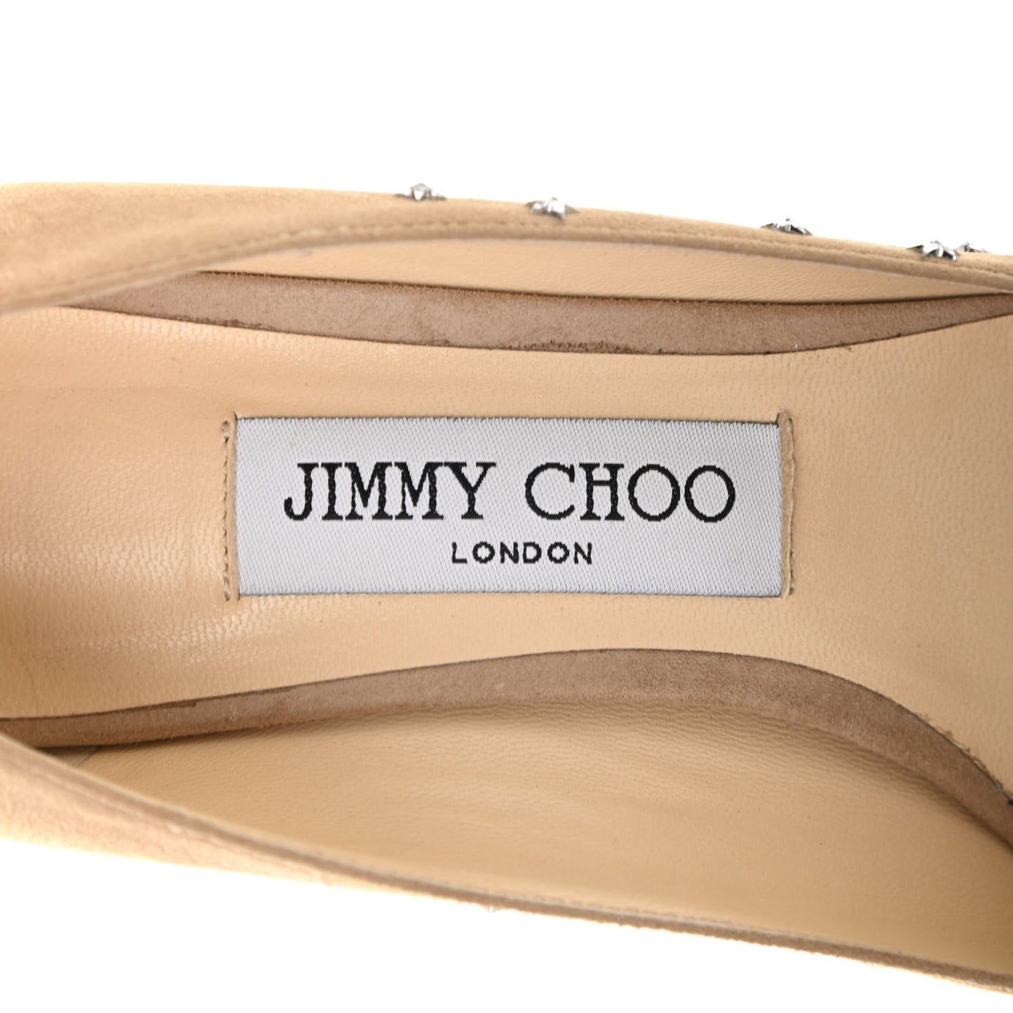 Suede Crystal Star Romy 85 Pumps 36 Nude