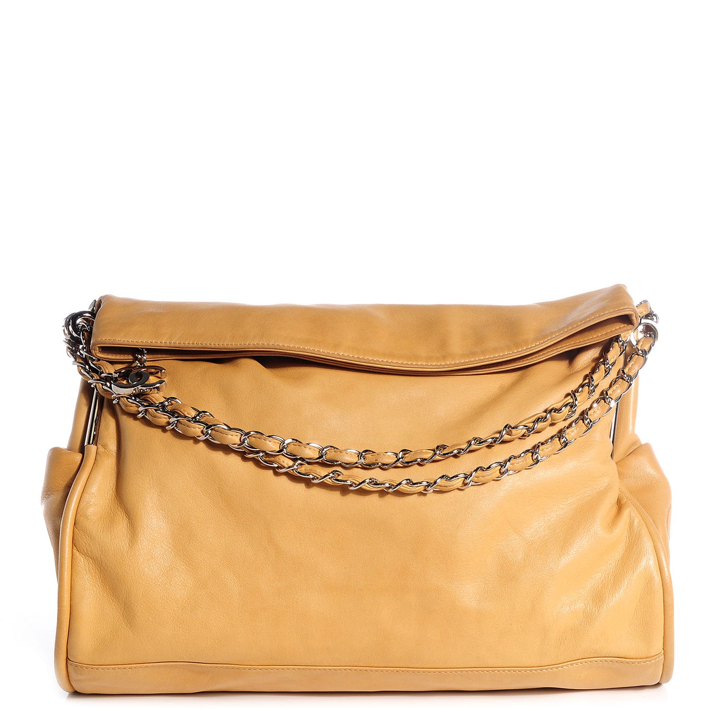 Lambskin Large Ultimate Soft Tote Beige