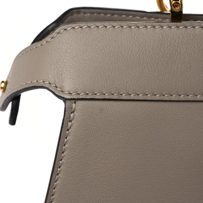 Fendi Vitello Seta Shiny Nappa Plexiglass Medium Peekaboo I SEE U Satchel Tortora 7 of 16