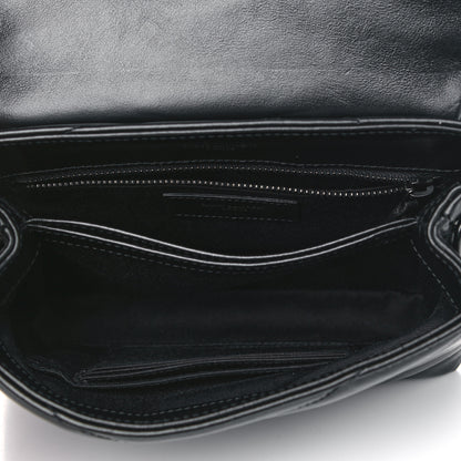 Saint Laurent Calfskin Y Quilted Monogram Toy Loulou Crossbody Bag Black 4 of 13