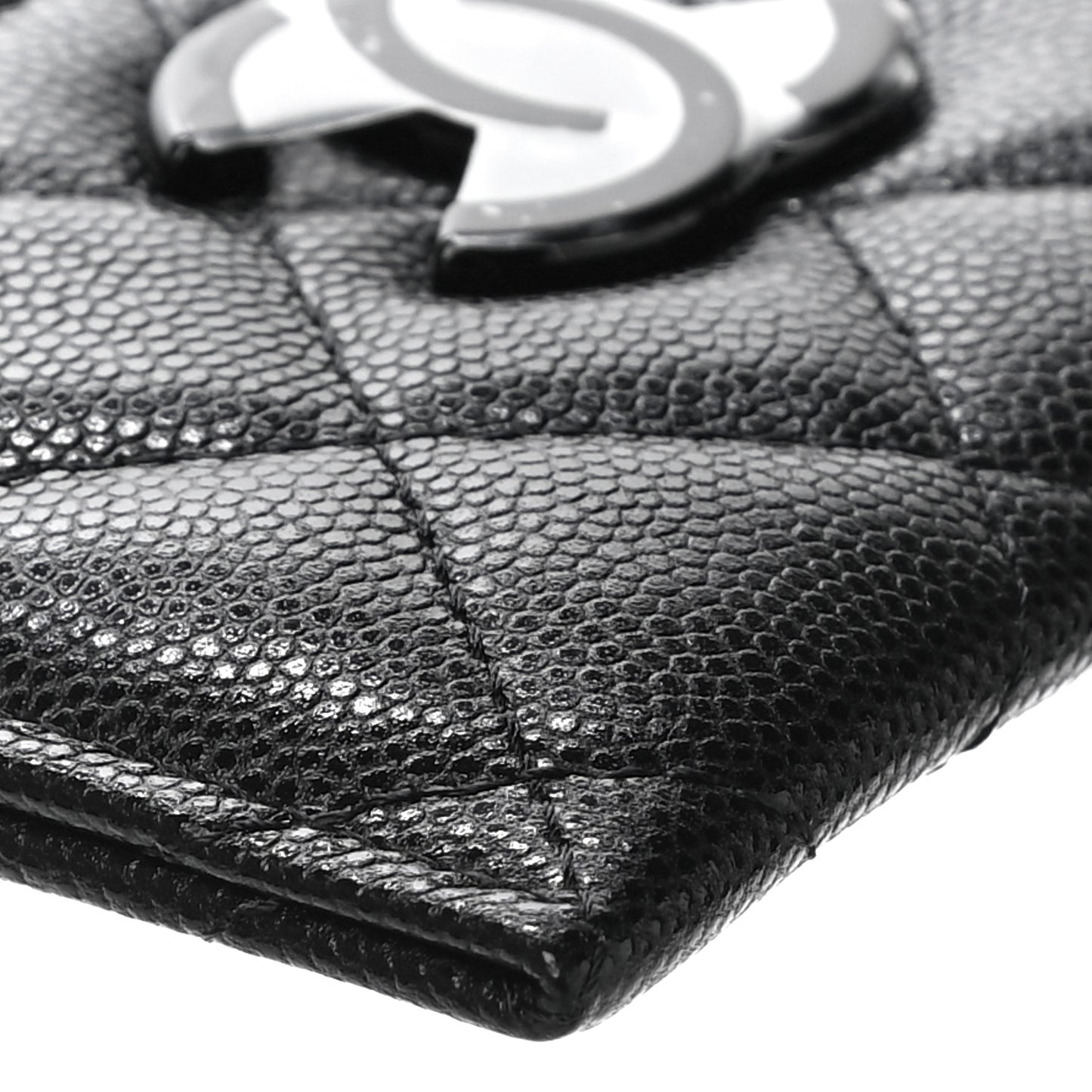 Caviar Quilted My Everything Card Holder Black