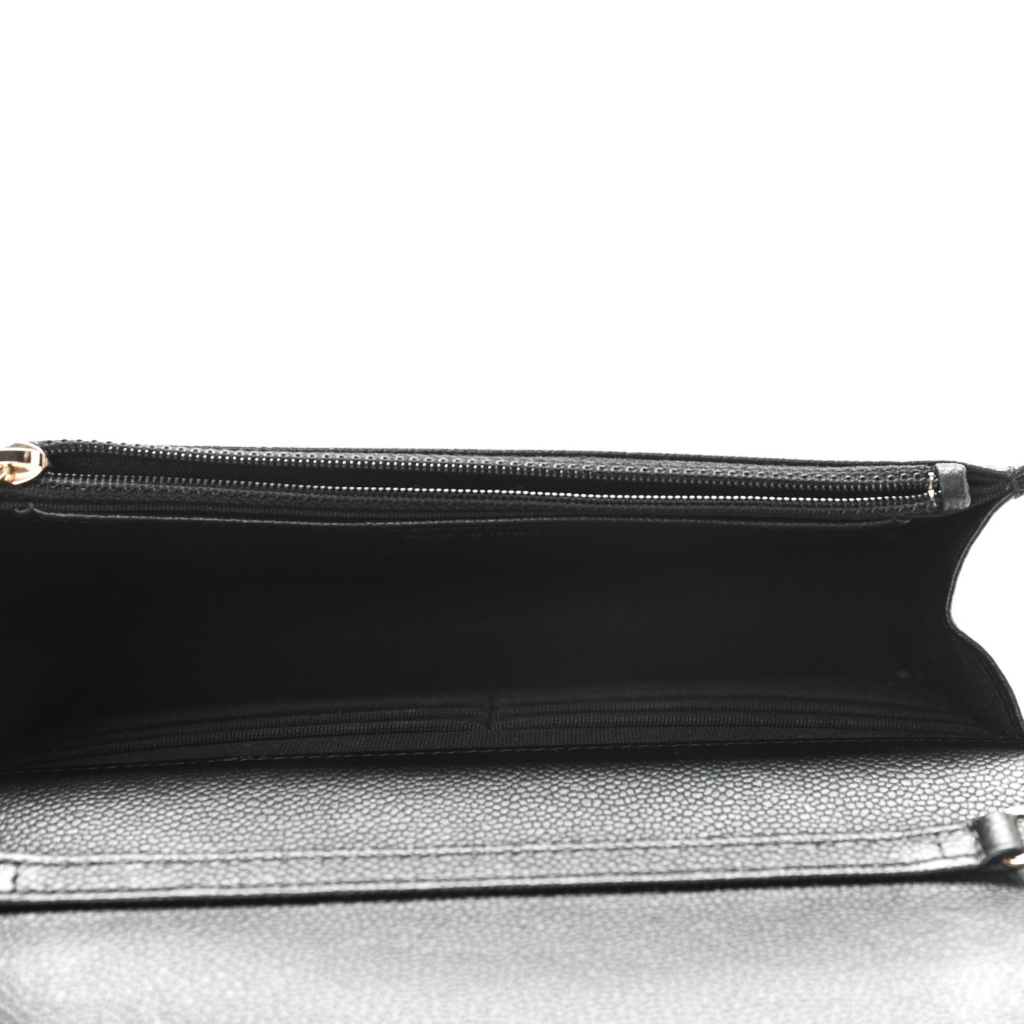 Caviar Quilted Tiny CC Wallet On Chain WOC Black