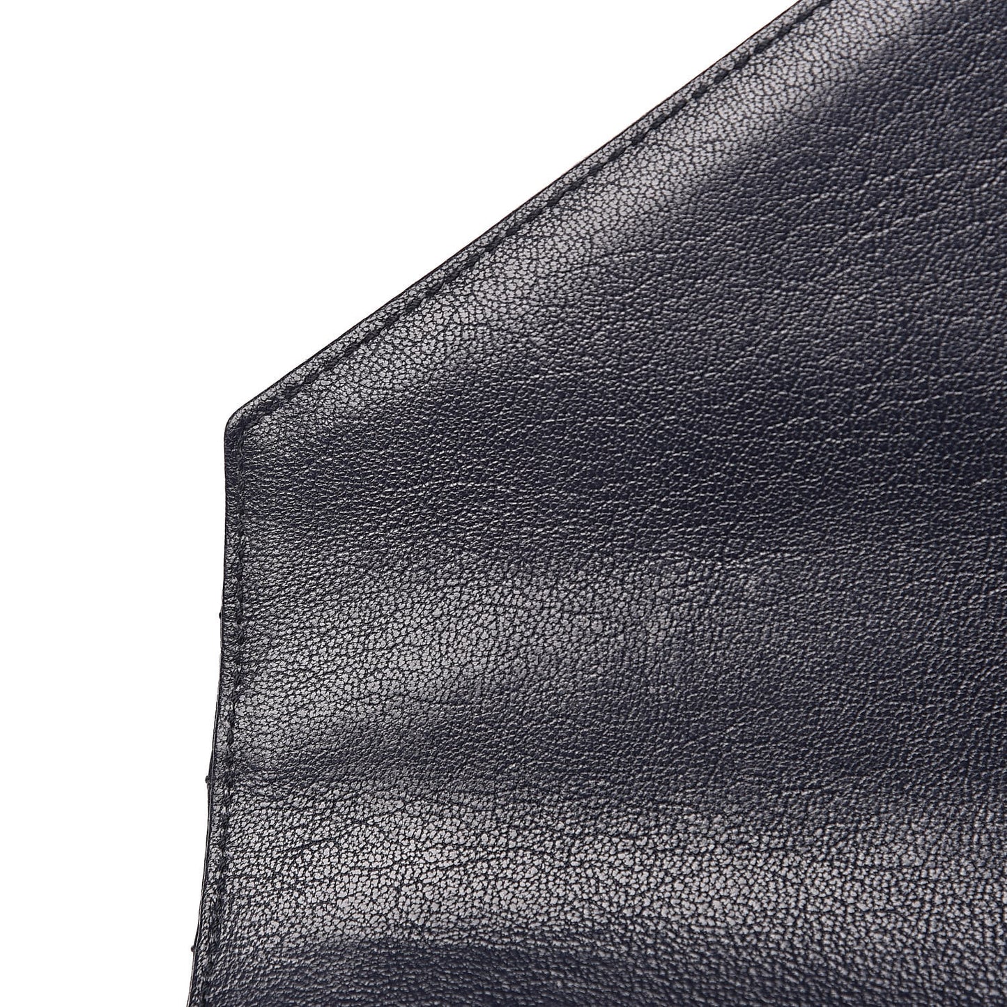 Sheepskin Matelasse Chevron Monogram Large College Satchel Navy Blue