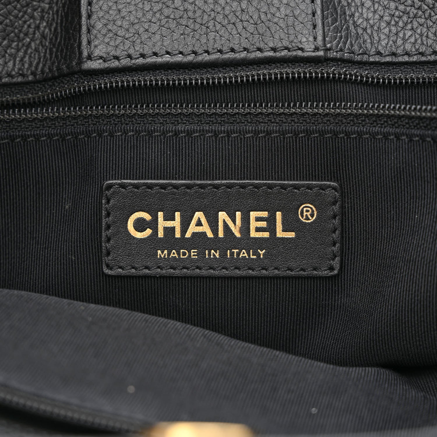 Chanel Calfskin Cerf Executive Shopper Tote Black 9 of 16