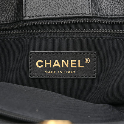Chanel Calfskin Cerf Executive Shopper Tote Black 9 of 16