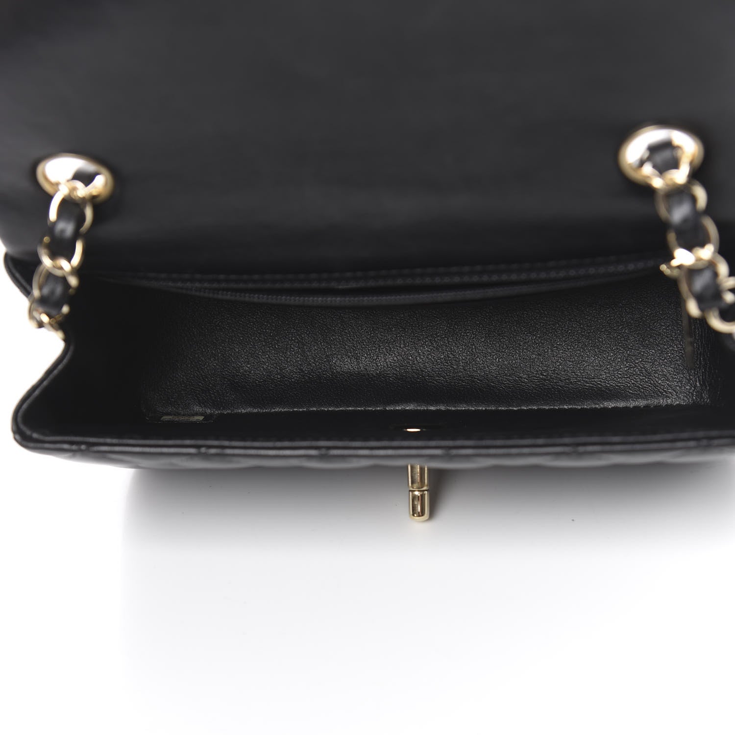 Chanel Lambskin Quilted Mini Rectangular Flap Black 5 of 10