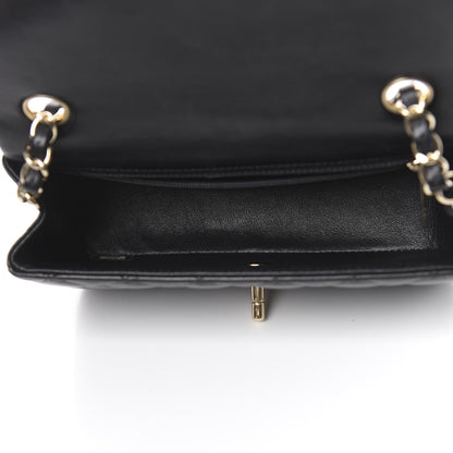 Chanel Lambskin Quilted Mini Rectangular Flap Black 5 of 10