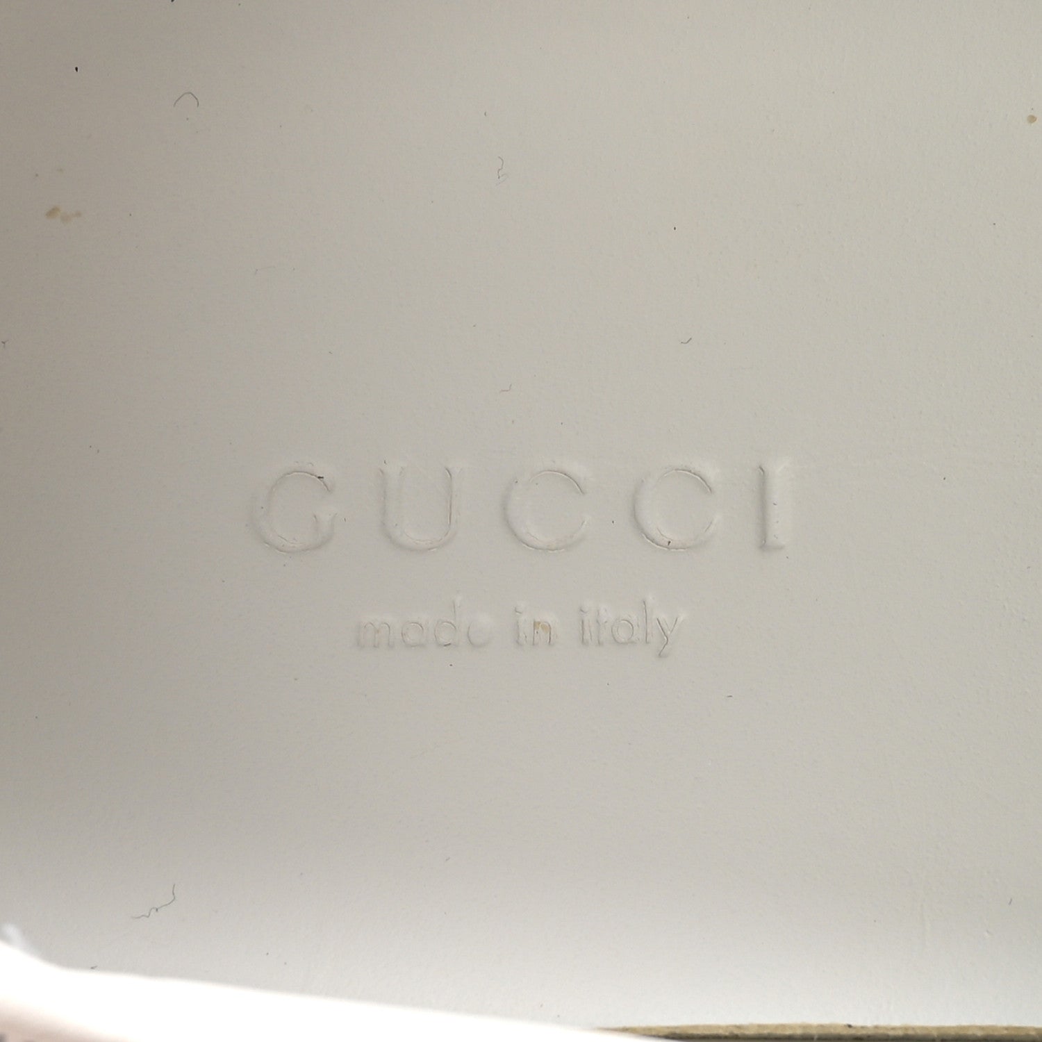 Gucci Dali Soft Calfskin GG Tennis Embossed Perforated Womens Platform 55mm Sneakers 37.5 White Gold 8 of 9